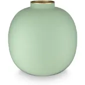 Pip studio Vase Metal Matt Bright Green 23cm