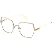 Blumarine Damen VBM218 0F47 Rahmen von BRILLEN Metall Gold Geometrisch