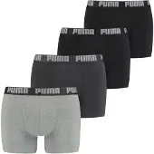 Puma Herren Boxer Shorts, 4er Pack - Basic Boxer ECOM, Cotton Stretch, Everyday