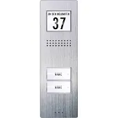 M-E ME Vistadoor Audio, Außenstation ADV220 2-Fam.-Haus, 3mm Edelstahl