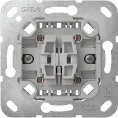 Gira 315500, Wippschalter, Chrom, Grau, Wand, 250 V, 10 A, 3,2 cm