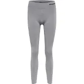 Hummel Damen Leggings Seamless Mid Waist Tights 210496-2006 L - Grey Melange - L