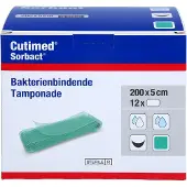 Cutimed Sorbact Tamponaden 5x200 cm 12 St