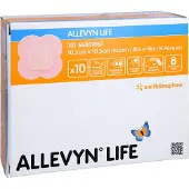 Allevyn Life 10,3x10,3 cm Silikonschaumverband 10 St Verband