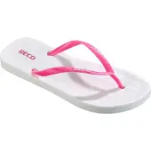 Beco Damen Flip-Flops Sunshine | Weiß/Rosa - 36