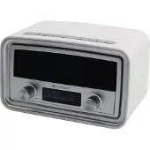 Soundmaster UR190, Uhr, Digital, DAB+, FM, PLL, LCD, 3,5 mm, Weiß