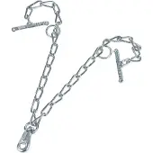 Kerbl Kettenteil doppelt, mit Karabiner und Knebel, 6 mm