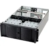 Fantec TCG-4880X07-1 Server Case - EATX Motherboard Supported - Rackmount - Stahl, Aluminium - Schwarz - 4U - 8 x Bay(s) - 4 x Fan(s) Supported - 8 x External 5.25" Bay(s) - 7 x Slot(s)