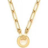 Leonardo Damen-Kette Edelstahl Leonardo Gelbgold