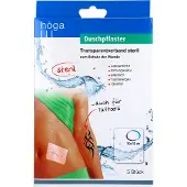 Höga Duschpflaster 10x12 cm Transparentverband steril 5 St Pflaster