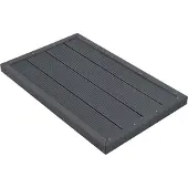 En.casa WPC Bodenplatte 'Nürtingen' für Solardusche 101 x 63 x 6 cm Dunkelgrau