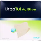 Urgo GmbH Urgotül Silver 10x12 cm Wundgaze 10 St