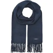 Jack & Jones Strickschal "JACSOLID WOVEN SCARF NOOS" Kunstfaser, mit Fransen