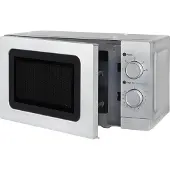 Exquisit WP700J17-3si, Arbeitsplatte, 20 l, 1050 W, Silber, Knopf, Links
