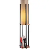 Opviq , Industrielle Stehlampe mit Metallkörper, 130 cm hoch, Ø 20 cm, Schwarz und Kupfer | E27 Fassung, max. 40 W, IP20, doppelisoliertes Kabel, 400 cm | Elegantes Design für moderne Räume.