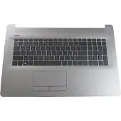 HP L83727-DH1, Gehäuse-Unterteil+Tastatur, Nordisch, Tastatur mit Hintergrundbeleuchtung, , 470 G7