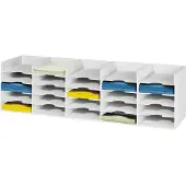 PaperFlow Sortierstation, DIN A4, Polystyrol, für Schränke, 25 Fächer, B 1120 x T 304 x H 313 mm