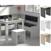 Hioshop Holz Sitzhocker Würfel Fussablage Beistelltisch Esal