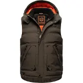 STONE HARBOUR Steppweste "Egoor" Sportliche Outdoorweste mit abnehmbarer Kapuze