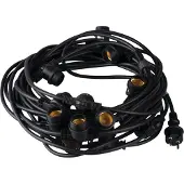 Kanlux S.A. GRL Lichtgirlande E27 Schwarz 15x IP44 35758