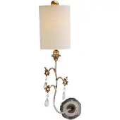 Elstead Lighting Tivoli Wandleuchte silber, creme Flambeau FB-TIVOLI-W1-SV