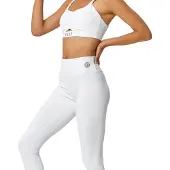 Yeaz HORIZON Sport-Top mit Cut-Outs, Raffung und gekreuzten Bändern für perfekten Support
