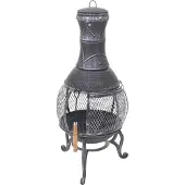 Mendler Terrassenofen MCW-F71, Feuerstelle Terrassenkamin Gartenkamin Gartenofen, Gusseisen 11,7kg 91x42x42cm