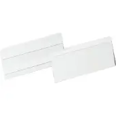 Durable Etikettentasche Hard Cover, B 150 x H 67 mm, selbstklebend, mit Permanent-Klebestreifen, rückstandsfrei ablösbar, PET Hartfolie, transparent