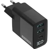 Sitecom 30-W-GaN-Stromversorgungs-Wandladegerät mit LED-Anzeige