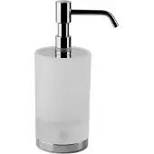 Gessi Emporio Seifenspender, Standversion, Behälter aus satiniertem Glas, 38839