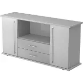 Hammerbacher Sideboard 2 Türen, 2 Schübe RE Grau/Grau