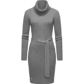 Ragwear Sweatkleid "Miyya" Ohne Taschen warmes Winterkleid mit breitem Rollkragen