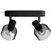 Philips Sleet Decken-/Wandspot 2x, Schienenlichtschranke, E14, 2 Glühbirne(n), LED, 220-240 V, Schwarz