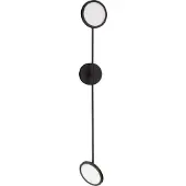 Nova Luce SCOPE LED Wandleuchte Schwarz 18,8W Warmweiss 100x10x120cm dimmbar 9695250