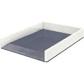 Leitz Ablagekorb WOW Duo Color, DIN A4, weiß/grau