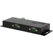 EXSYS GmbH Ethernet zu 2 x RS-232/422/485, inkl. 12V/3A Netzteil (EX-6122-2)