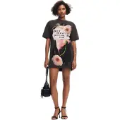 Desigual Kleid für den Alltag Berlin 25SWVK20 Grau Regular Fit