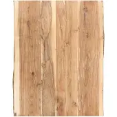 vidaXL Badezimmer-Waschtischplatte Massivholz Akazie 80x52x3,8 cm
