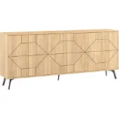 CALICOSY | Sideboard Dune XL Naturel Spaanplaat 184x77.4x35 cm | NADUVI