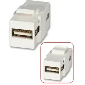 Lindy USB A to A Keystone, Weiß, USB A to A, USB A to A