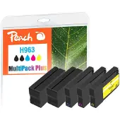 Peach PI300-999, Standardertrag, Schwarz, Cyan, Magenta, Gelb, 30 ml, 14 ml, 5 Stück(e), Multipack
