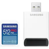 Samsung PRO Plus SDXC-Karte 512 GB UHS-I + Full-Size-SD-Leser (2023)