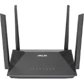 Asus RT-AX52, Wi-Fi 6 (802.11ax), Dual-Band (2,4 GHz/5 GHz), Ethernet/LAN, Schwarz, Tabletop-Router