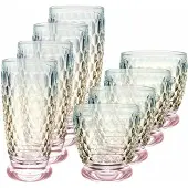 Villeroy & Boch Gläser-Set "Longdrink- und Wasserglas-Set Boston Pearl 8er Set bunt" Spülmaschinenfest
