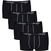 Sloggi Boxershorts "Boxershort Start Hipster C4P box 4er Pack", Herren, Gr. M, schwarz, Obermaterial: 96% Baumwolle CO. 4% Elasthan EL., Unterhosen Boxershorts