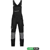 Dassy Voltic Latzhose mit Kniepolstertaschen - schwarz/anthrazitgrau - 54+5cm