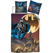 Batman Bettwäsche-Set aus Poly-Baumwolle Decke & Kissenbezug 140x200 + 65x65 cm