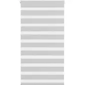 vidaXL Doppelrollo Hellgrau 70x150 cm Stoffbreite 65,9 cm Polyester