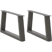 vidaXL Couchtischbeine V-Form 2 Stück Anthrazit 50x(30-31,3) cm Stahl