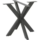 vidaXL Esstischbein in Spinnenform Anthrazit 85x85x(72-73) cm Stahl